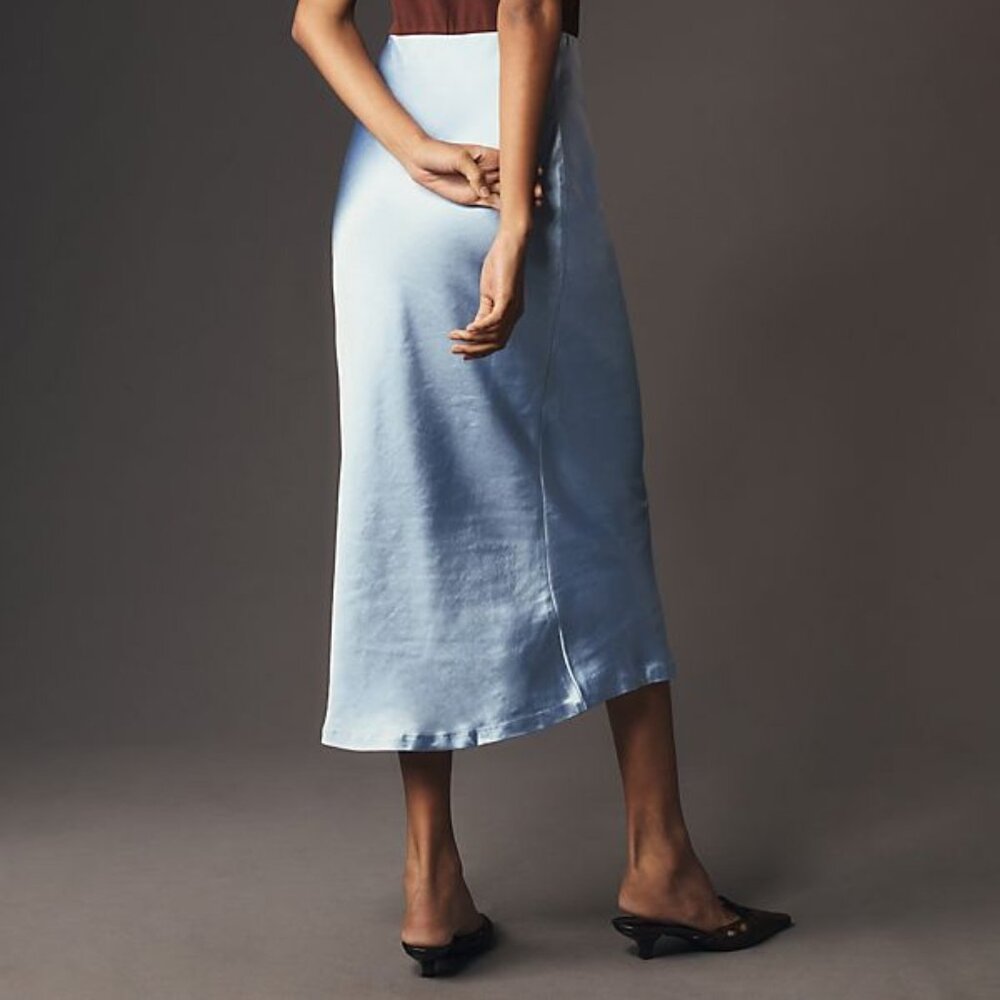Mare Mare x Anthropologie Knit Slip Twofer Tank Dress SIZE XL NEW blue brown nwt - Picture 3 of 6